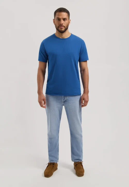 Alternative view of Dstrezzed Mc Queen Organic Cotton Tee Snorkel Blue