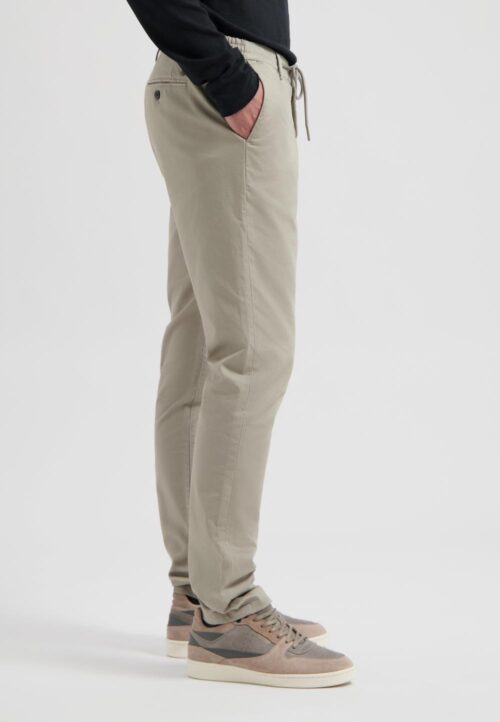 Alternative view of Dstrezzed 501700- Lancaster Twill Knit Tappered Jogger , Light Grey