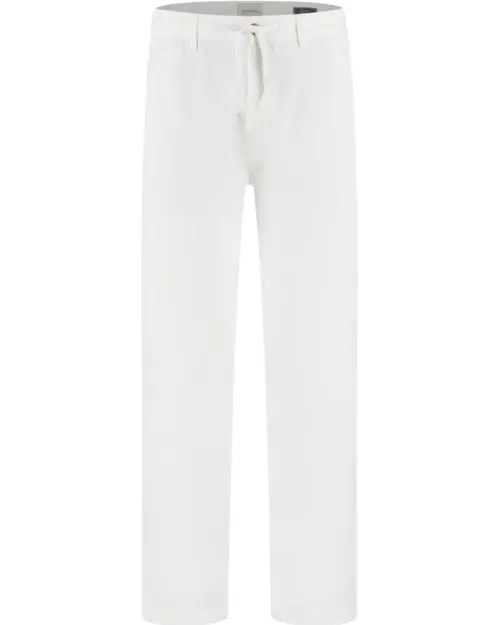 Dstrezzed 100% Crispy Linen Pants 501822 White