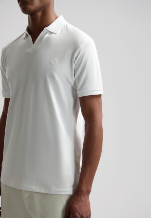 Alternative view of Dstrezzed 240022 Organic Cotton V-Neck Polo White