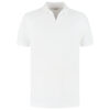 Dstrezzed  Organic Cotton V-Neck Polo 240022 White - Image 5