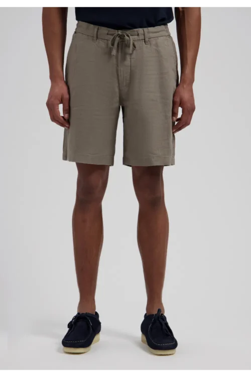 Dstrezzed 515558, 100% Crispy Linen Shorts Grey Brown