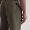 Dstrezzed 100% Crispy Linen Pants 501822 Grey Brown - Image 3