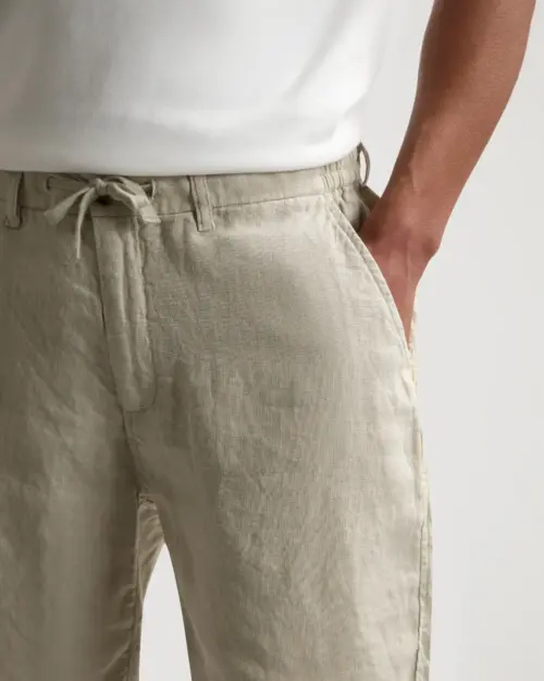 Alternative view of Dstrezzed  100% Crispy Linen Shorts 515558 Sand