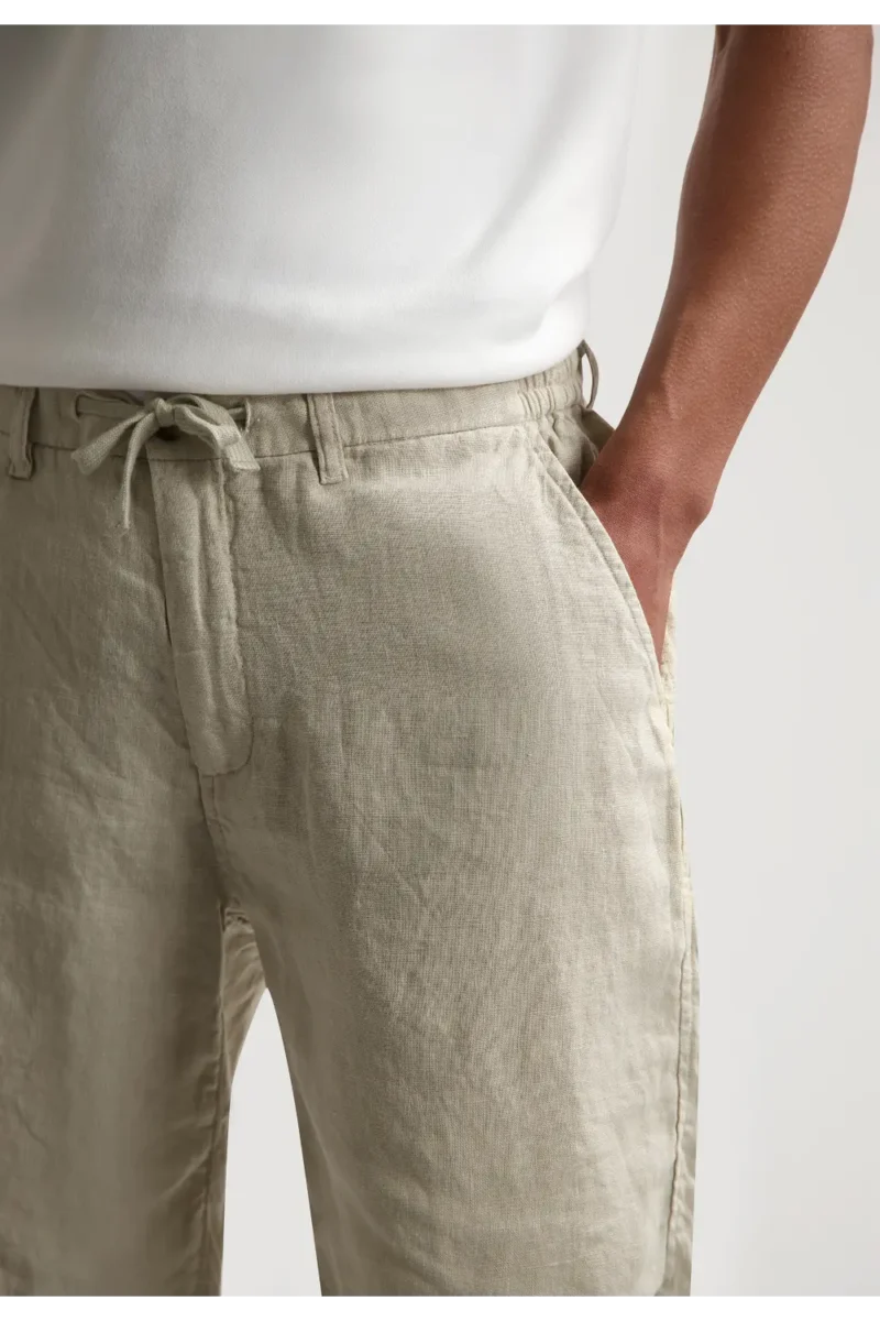Dstrezzed 100% Linen Shorts, Sand - Image 2