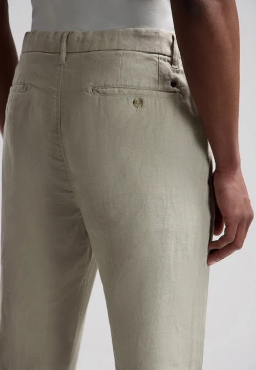 Dstrezzed :501822 Crispy  100% Linen Pants- Sand - Image 4