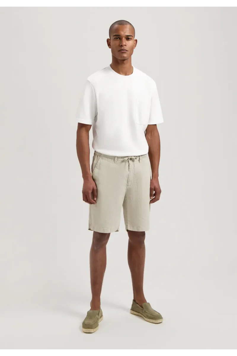 Dstrezzed 100% Linen Shorts, Sand - Image 4