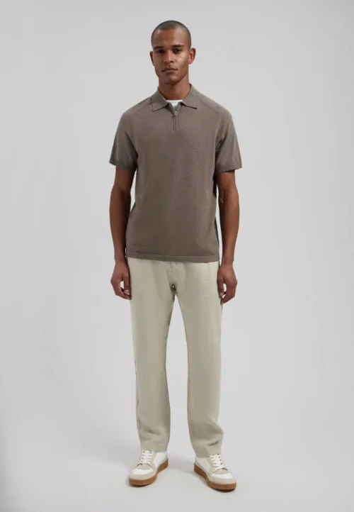 Dstrezzed :501822 Crispy  100% Linen Pants- Sand - Image 5