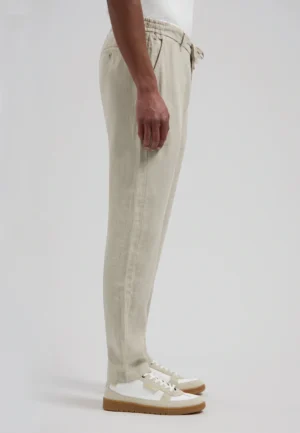 Dstrezzed :501822 Crispy  100% Linen Pants- Sand