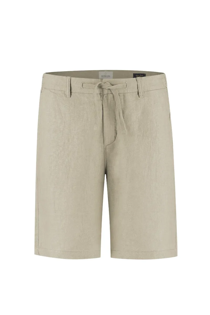 Dstrezzed 100% Linen Shorts, Sand - Image 6
