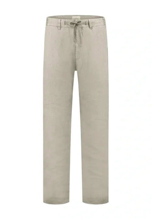 Dstrezzed :501822 Crispy  100% Linen Pants- Sand - Image 6