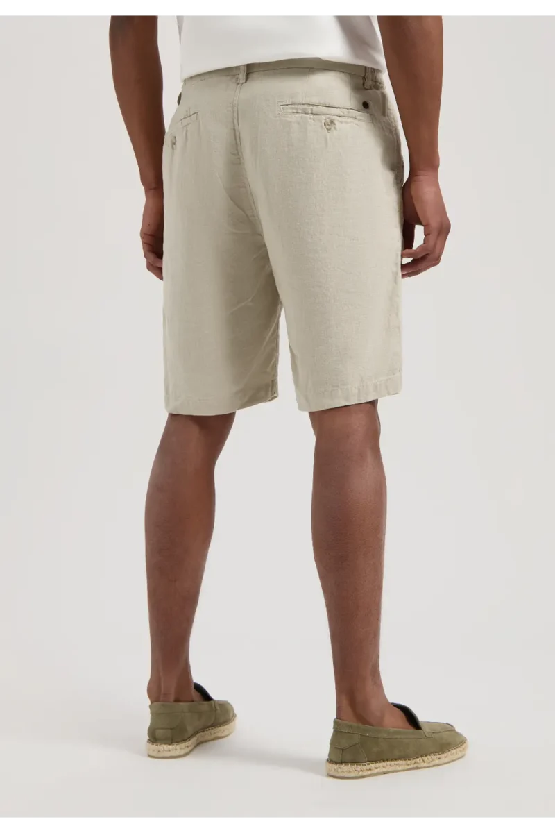 Dstrezzed 100% Linen Shorts, Sand - Image 3