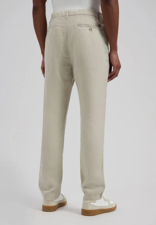 Dstrezzed :501822 Crispy  100% Linen Pants- Sand - Image 3