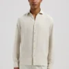 Dstrezzed 303710- The Jagger Shirt 100% Linen, Sand Melange
