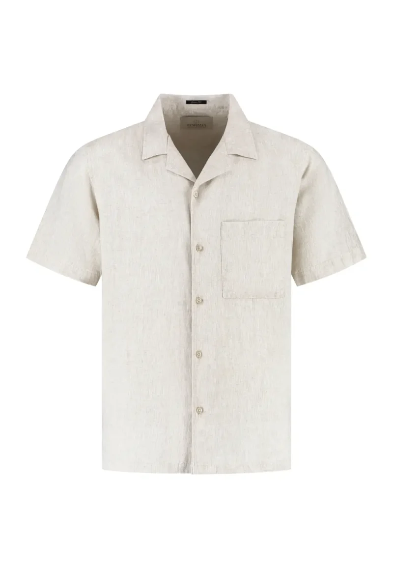 Dstrezzed 311480- 100% Linen shirt, Sand Melange - Image 5