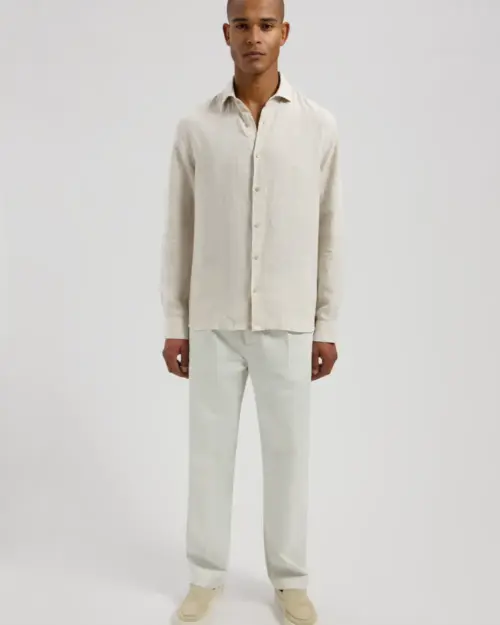 Alternative view of Dstrezzed Jagger Shirt 100% Linen 303710 Sand Melange