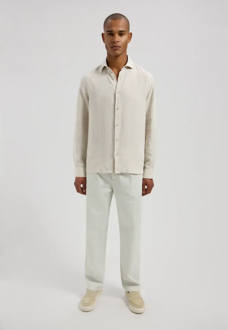 Dstrezzed 303710- The Jagger Shirt 100% Linen, Sand Melange - Image 2