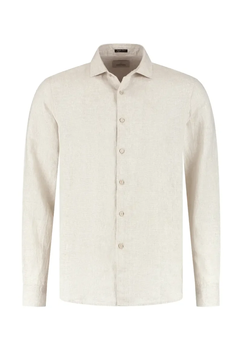 Dstrezzed 303710- The Jagger Shirt 100% Linen, Sand Melange - Image 5