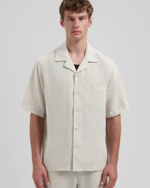 Dstrezzed 100% Linen shirt 311480 Sand Melange