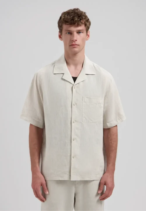 Dstrezzed 311480- 100% Linen shirt, Sand Melange