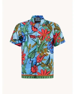 3.056 A Fish Named Fred Flower Canvas Shirt