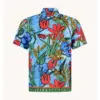 A Fish Named Fred  Flower Canvas Shirt 33.056 - Image 3
