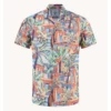 A Fish Named Fred 33.061 - Tropical Sketch Linen Blend Shirt