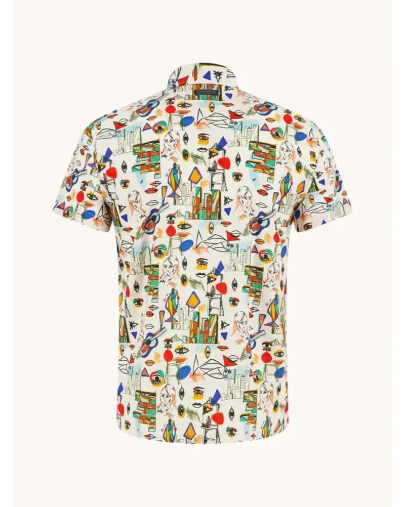 A Fish Named Fred Short Sleeve Shirt, Multicolor - Image 2