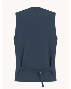 Alternative view of A Fish Named Fred  Waistcoat Pique, Navy