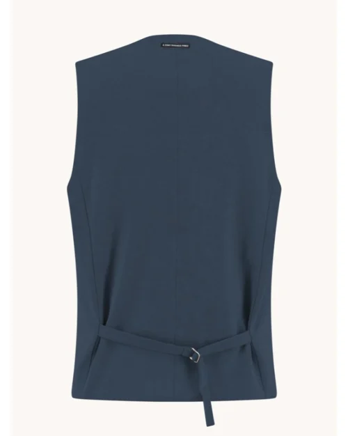 Alternative view of A Fish Named Fred  Waistcoat Pique, Navy