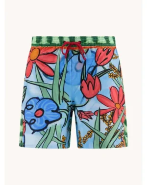A Fish Named Fred 33.256, Swimshort Flower Canvas