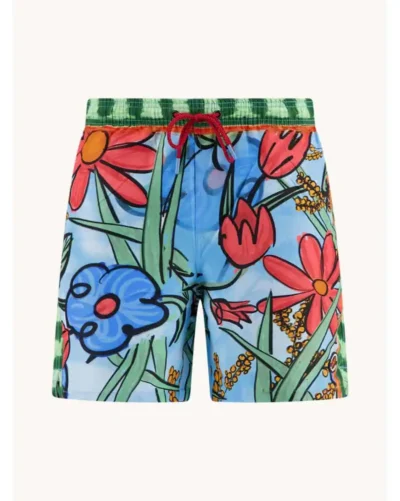 A Fish Named Fred 33.256,  Swimshort Flower Canvas