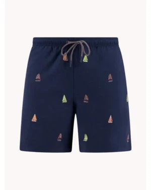 A Fish Named Fred 33.259, Swimshort Sailing Boats, Navy