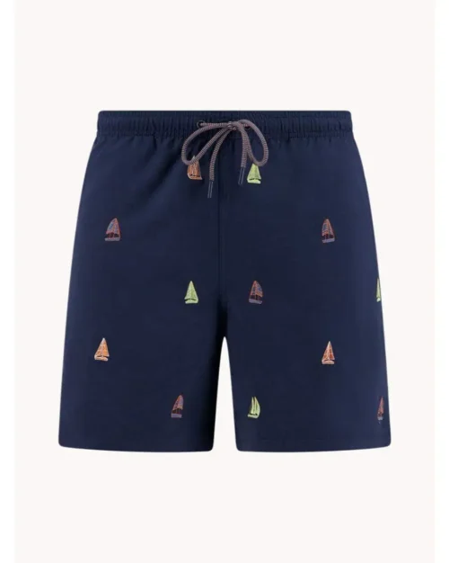 A Fish Named Fred 33.259, Swimshort Sailing Boats, Navy