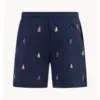 A Fish Named Fred 33.259,  Swimshort Sailing Boats, Navy - Image 2