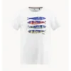 A Fish Named Fred 33.401 - T-shirt Fish Print, Off-White