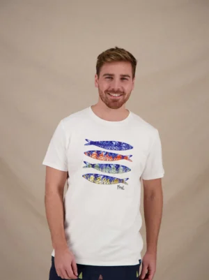 Alternative view of 33.401 - A Fish Named Fred T-shirt Fish Print Off-White