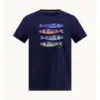 A Fish Named Fred 33.401 - T-shirt Fish Print, Navy - Image 2