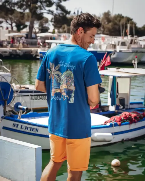 Alternative view of A fish named Fred   T-shirt sketching 33.406 riviera