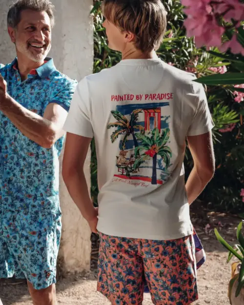 Alternative view of A fish named Fred  T-shirt palm painting 33.405