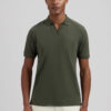 Dstrezzed Organic Cotton V-Neck Polo 240022 Dark Army
