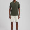 Dstrezzed Organic Cotton V-Neck Polo 240022 Dark Army - Image 2
