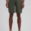 Dstrezzed 100% Linen Shorts 515558, Dark army