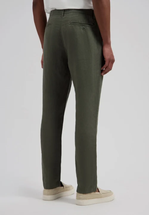 Alternative view of Dstrezzed 501822: 100% Crispy Linen Pants  Dark Army
