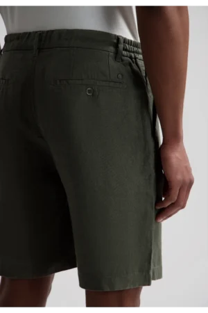 Dstrezzed 100% Crispy Linen Shorts 515558, Dark army image2