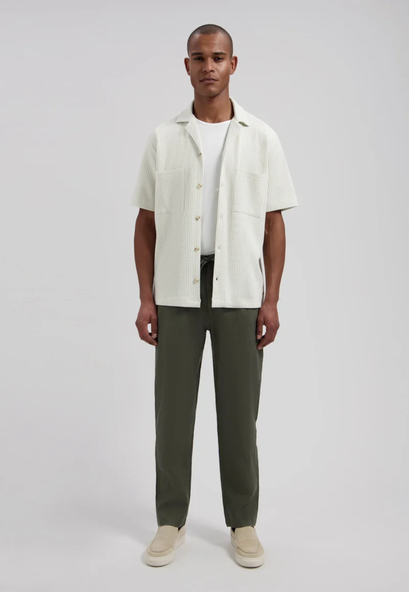 Dstrezzed : James 100% Linen Pants- Dark Army - Image 4