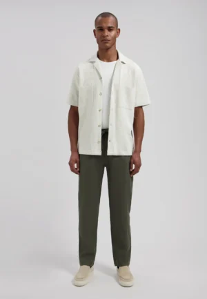 Dstrezzed 501822: 100% Crispy Linen Pants Dark Army image2