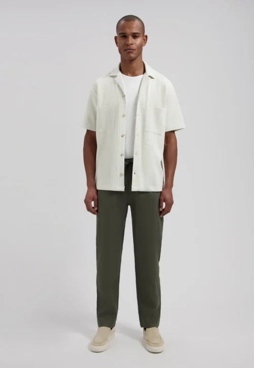 Dstrezzed 501822: 100% Crispy Linen Pants Dark Army image2