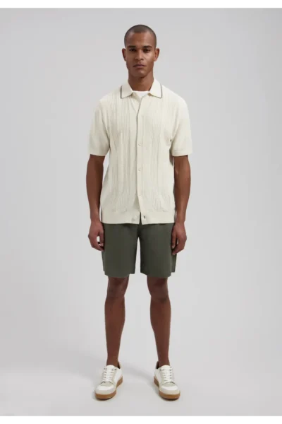 Alternative view of Dstrezzed 100% Linen Shorts 515558, Dark army