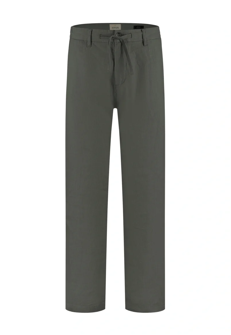 Dstrezzed : James 100% Linen Pants- Dark Army - Image 6